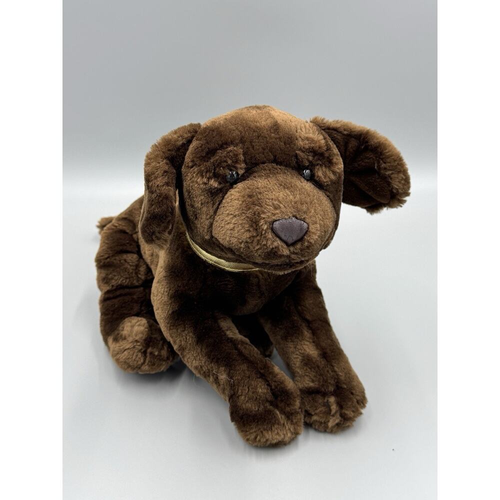 Vintage Chocolate Labrador Retriever Puppy Dog 12” Stuffed Animal Kids Preferred